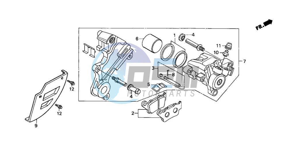 REAR BRAKE CALIPER