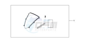 CBR600RA9 Europe Direct - (ED / ABS MME) drawing WINDSCREEN