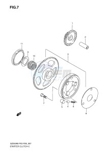 GZ250 (P3) drawing STARTER CLUTCH