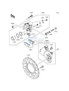 Z800 ZR800CEF UF (UK FA) XX (EU ME A(FRICA) drawing Rear Brake