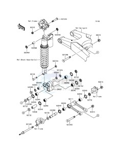 KX450F KX450HGF EU drawing Suspension