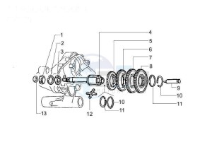 PX 125 drawing Rear transmission