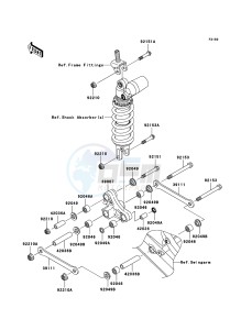 NINJA ZX-10R ZX1000-C2H FR GB XX (EU ME A(FRICA) drawing Suspension