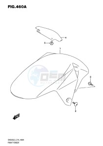 SV650S EU drawing FRONT FENDER