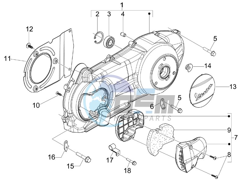 Crankcase cover - Crankcase cooling