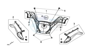 MAXSYM 600 I ABS EXECUTIVE SPORT L6 drawing COWLING HANDLEBAR