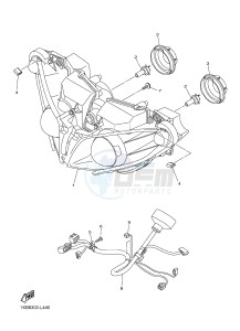 YZF-R1 YZF-R1M 998 R1 (2SG5 2SG6) drawing HEADLIGHT