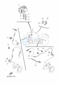 XSR700 MTM690 (BJV1) drawing ELECTRICAL 3