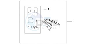 CB600FA39 Europe Direct - (ED / ABS ST 25K) drawing REAR SEAT COWL R-320P