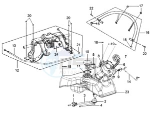 MIO 100 drawing FUEL TANK - FUEL CUT