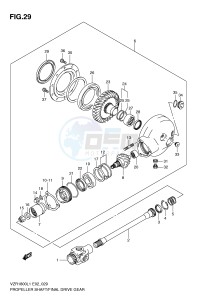 VZR1800 (E2) INTRUDER drawing PROPELLER SHAFT FINAL DRIVE GEAR (VZR1800L1 E51)