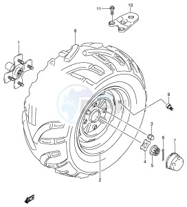 LT-A700X (E17) drawing LEFT REAR WHEEL