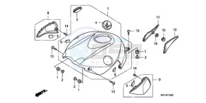 CBR1000RRA BR drawing TOP SHELTER