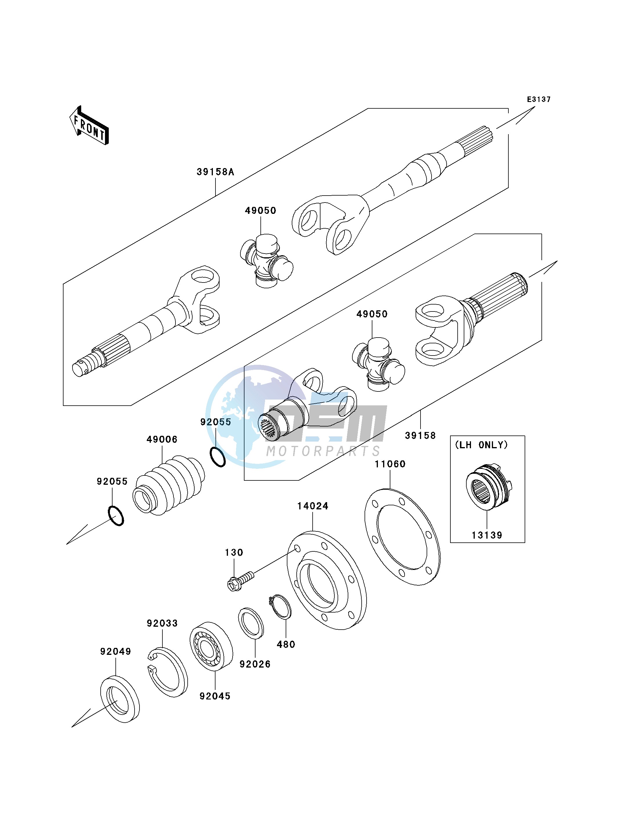 DRIVE SHAFT-REAR