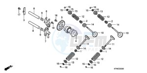 SH300A9 UK - (E / ABS MKH TBX) drawing CAMSHAFT/VALVE