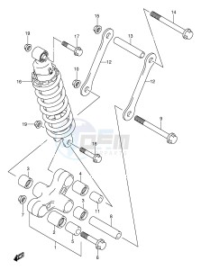 VL800 (E2) VOLUSIA drawing REAR CUSHION LEVER