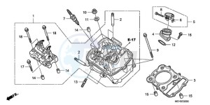 NSA700A9 KO / MME drawing FRONT CYLINDER HEAD