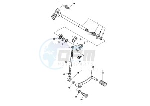 TDM 850 drawing SHIFT SHAFT