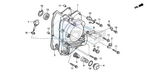 NSS250X FORZA X drawing RIGHT CRANKCASE COVER