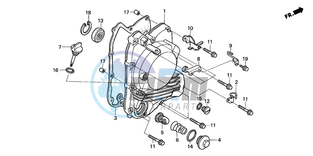 RIGHT CRANKCASE COVER