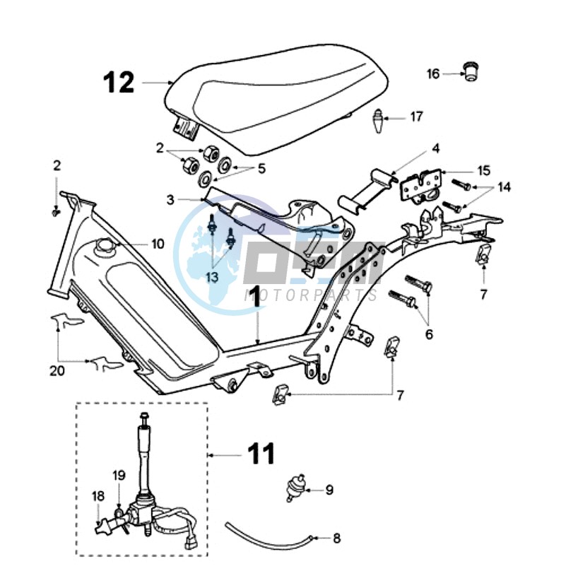 FRAME AND SADDLE