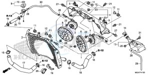 VFR1200XF CrossTourer - VFR1200X 2ED - (2ED) drawing RADIATOR