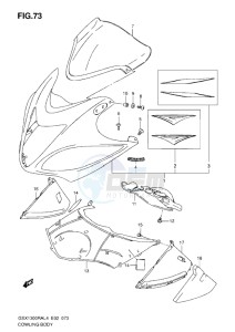 GSX1300R drawing COWLING BODY L4