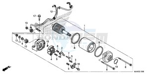 CBR500R England - (3ED) drawing STARTER MOTOR