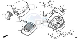 VTR1000F SUPER HAWK drawing AIR CLEANER