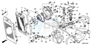 VT750CA9 UK - (E / MKH MME ST) drawing RADIATOR