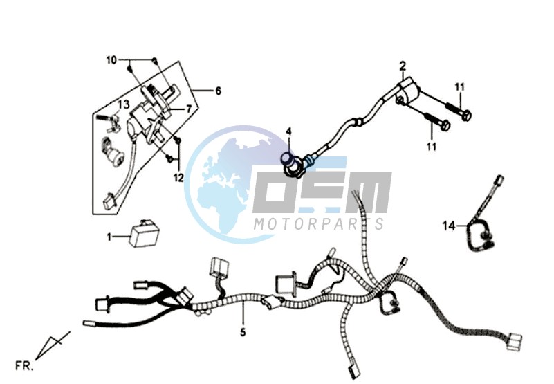 CDI - WIRING HARNASS / IGNITION LOCK