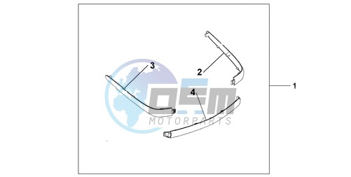 CHROME TRUNK MOUL