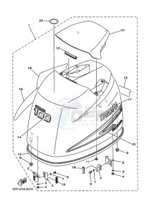 F100BETX drawing FAIRING-UPPER