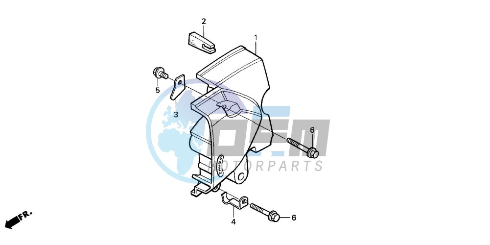 LEFT REAR CRANKCASE COVER