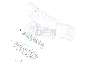 LIBERTY 150 150 IGET 4T 3V IE ABS (NAFTA) drawing Meter combination - Cruscotto