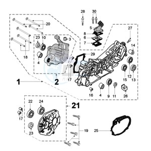 ELYSTAR IF2 EU drawing CRANKCASE