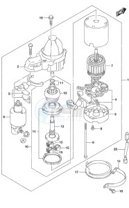 DF 250AP drawing Starting Motor