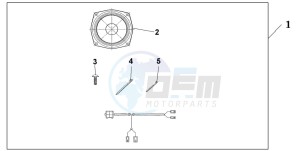 GL1800 drawing REAR SPEAKER SET