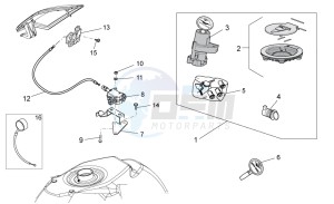 Stelvio 1200 - NTX - ABS 1200 drawing Lock hardware kit