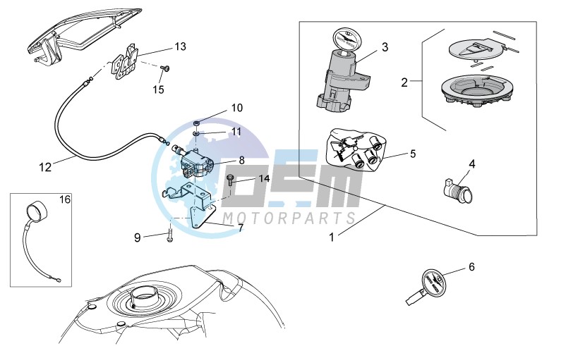 Lock hardware kit