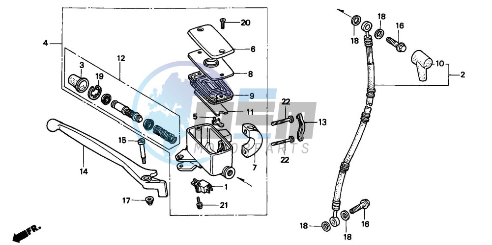 FR. BRAKE MASTER CYLINDER