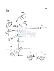 VN1600 CLASSIC VN1600A6F GB XX (EU ME A(FRICA) drawing Handlebar