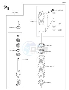 KX85 KX85CEF EU drawing Shock Absorber(s)