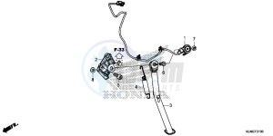 VFR800XF CrossRunner 2ED drawing STAND