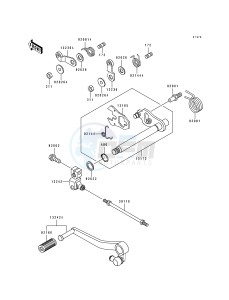 ZR 1100 A [ZR1100 ZEPHYR] (A1-A4) drawing GEAR CHANGE MECHANISM