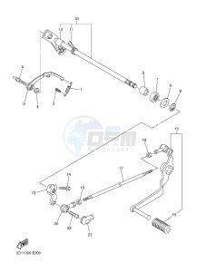 FZ1-N FZ1 (NAKED) 1000 (1EC4 1EC5 1EC6) drawing SHIFT SHAFT