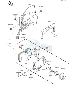 KL 600 B [KL600] (B1-B2) [KL600] drawing HEADLIGHT