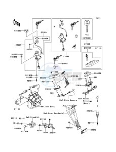 NINJA ZX-6R ZX600R9F FR GB XX (EU ME A(FRICA) drawing Ignition Switch