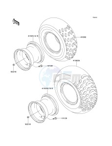 KSF 250 A [MOJAVE 250] (A10-A14) [MOJAVE 250] drawing WHEELS_TIRES