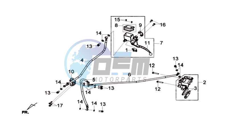 REAR BRAKE CALIPER /  BRAKE LEVER